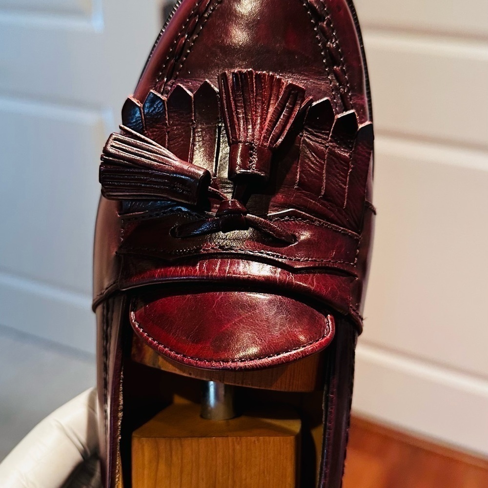 Johnston & Murphy Cellini Burgundy Loafers - Picture 13 of 13